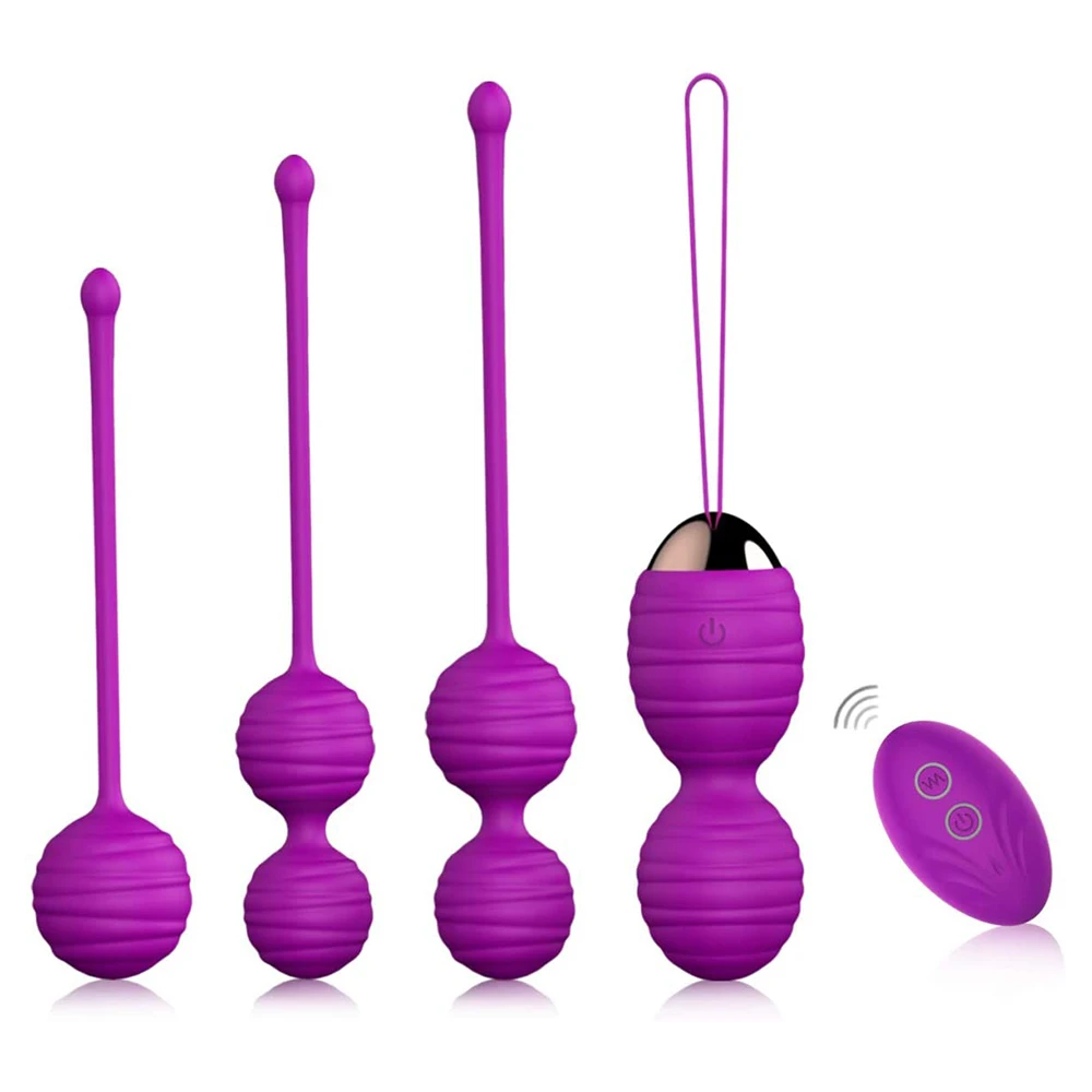 Массажные шарики Kegel Ball 2 в 1 с беспроводным пультом дистанционного