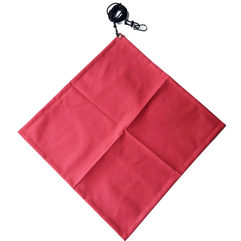 Performance Red Flag Kayak Boat Flag Marker Safety Travel Flag 45 x 45cm Red