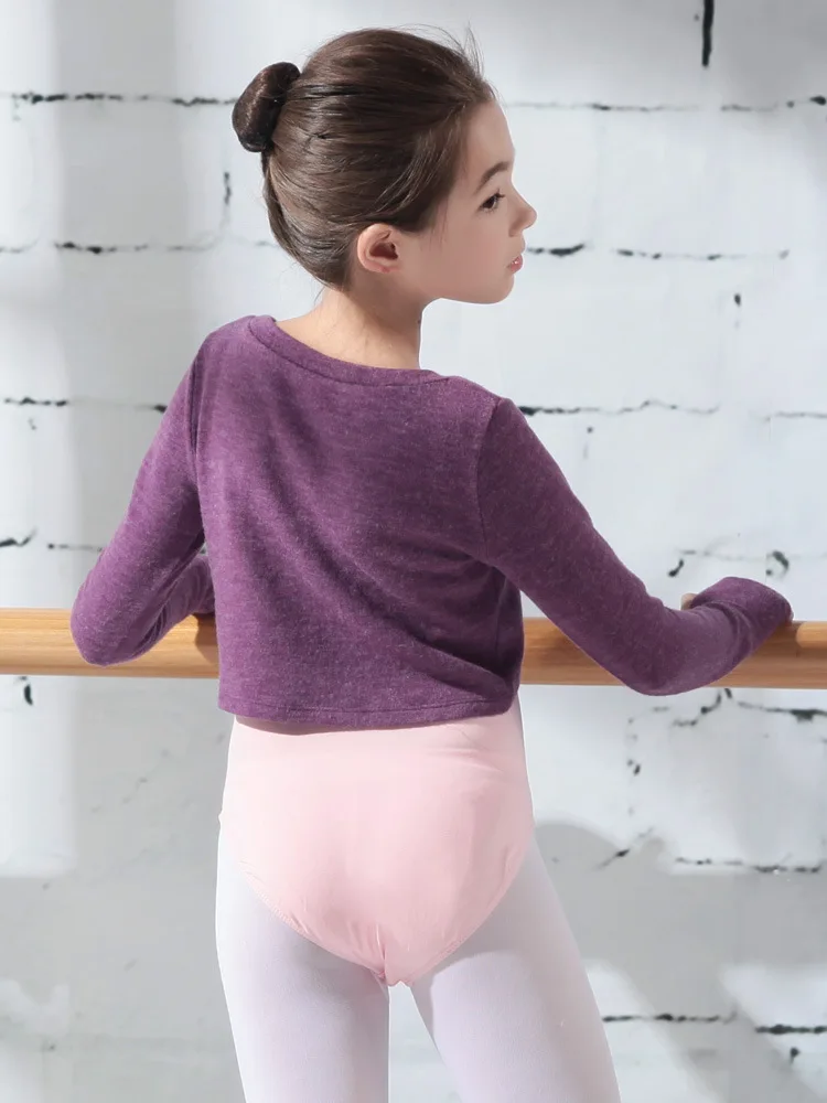 

Coat New Style Ballet Dance Body Suit Outdoor Children Warm Sweater Hand Guard Long Sleeve Autumn And Winter Women's
