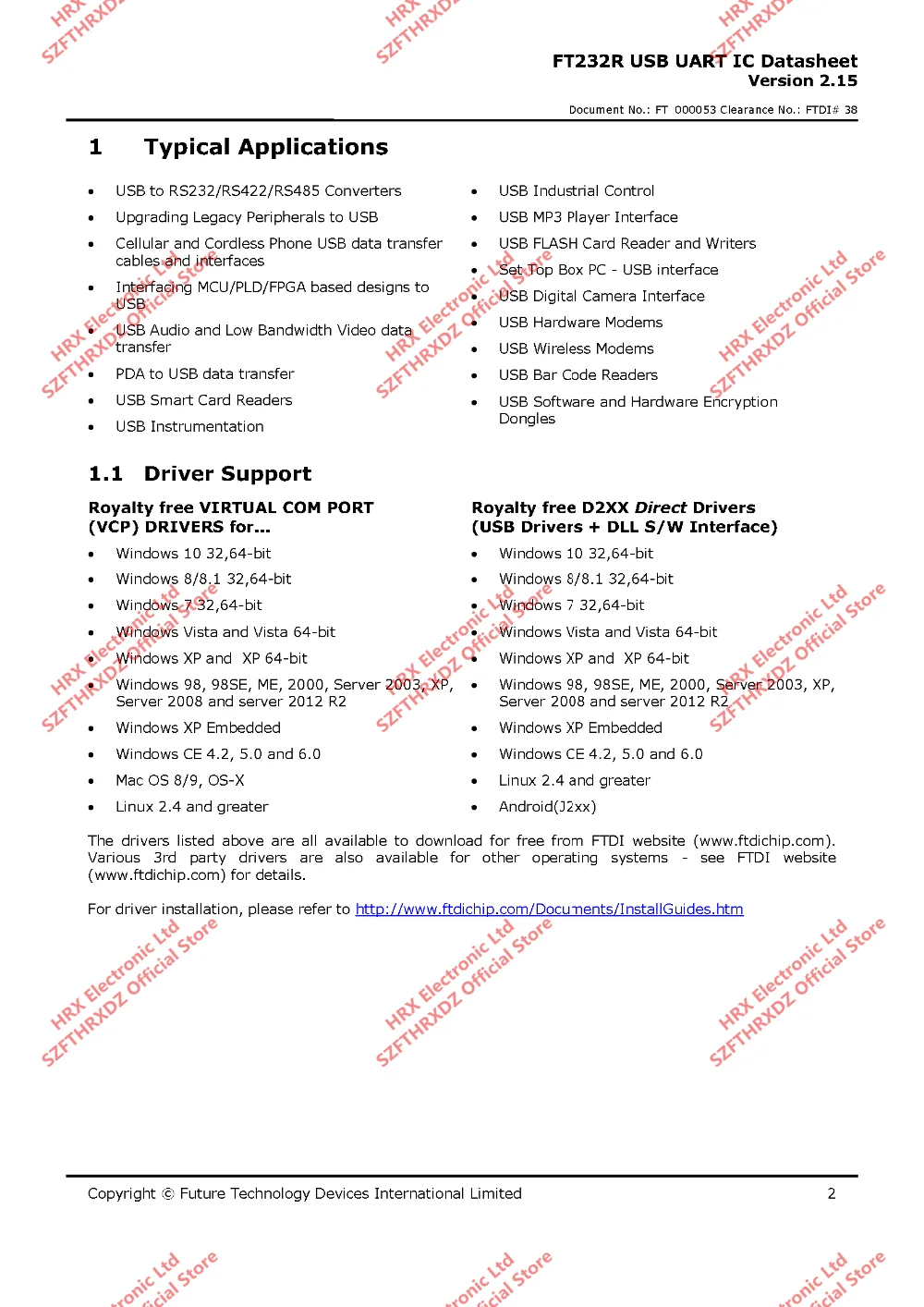 FT232RL SSOP-28 FT232RL-REEL SSOP28 USB для последовательного UART Улучшенный IC SSOP-28 2000 шт./катушка
