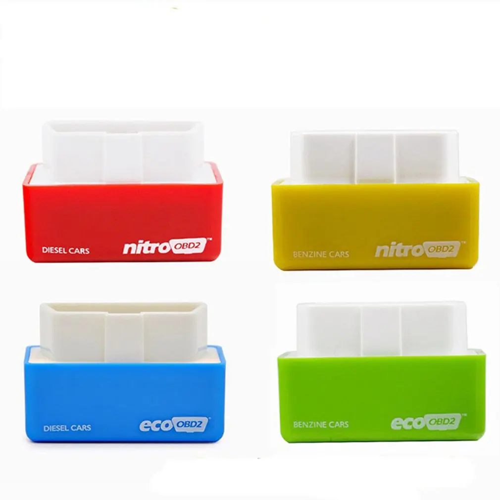 Car Mini OBD2 Economy Chip Tuning Box Green Power Fuel Optimization Device OBD2 Interface 15% Fuel Save For Benz