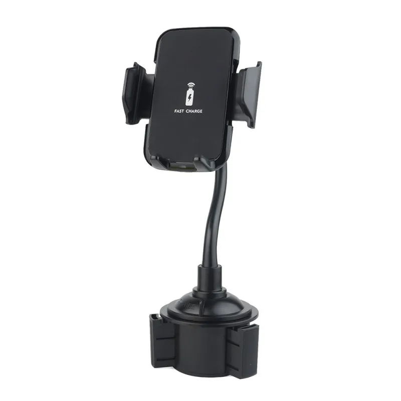 

10W Car Fast Wireless Charger Gooseneck Cup Holder Air Vent Mount For Cell Phones Universal Car Bracket