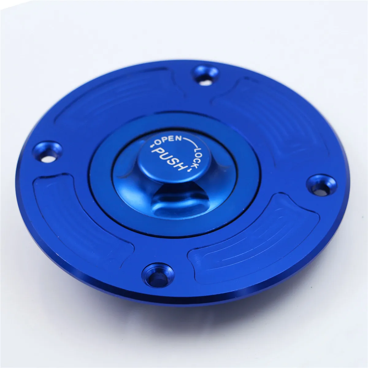 6 цветов CNC Keyless газовый топливный бак для бензина крышка подходит для GSX-R 13000 GSX 1300R GSXR1300 Hayabusa 1999-2007 00 01 02 03 04 05 - Цвет: Синий