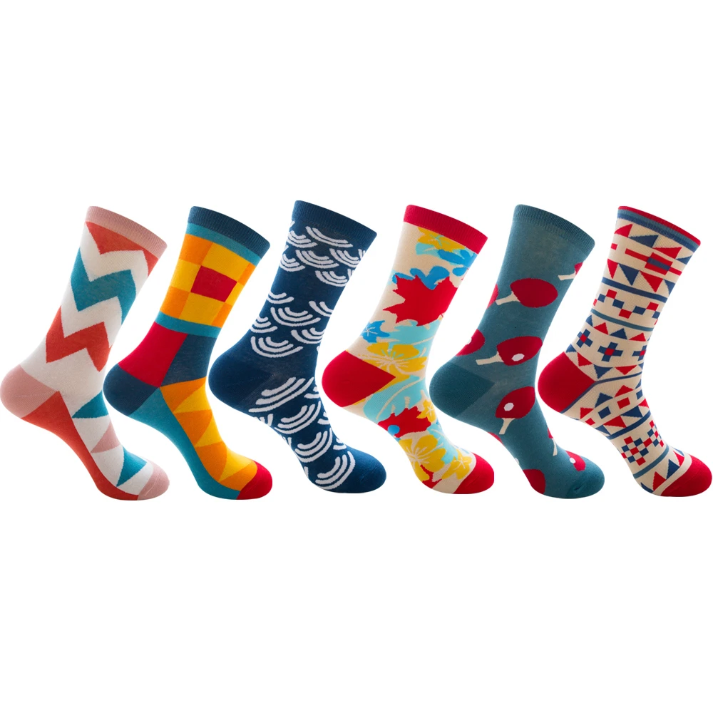 Новинка цветные женские носки из чесаного хлопка Носки с рисунком корабля ракеты