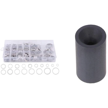 

1 Pcs Boron Carbide Sandblasting Nozzle 60X20X6mm & 1 Set Automotive Oil Drain Plug Gasket Aluminum Flat Washer Kit