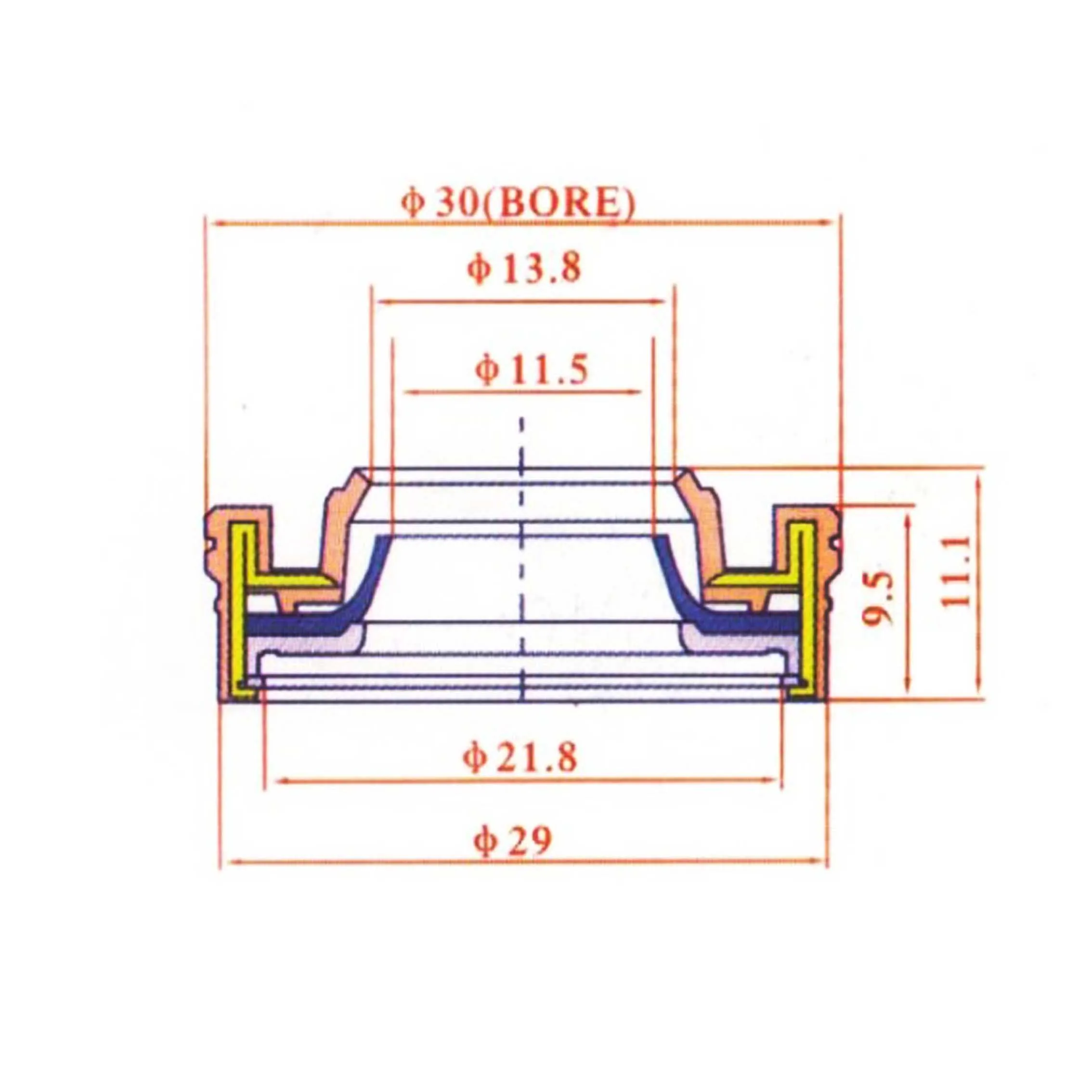 5pcs A/C Compressor Shaft Seal Stamp Oil Seal for Denso 7SBU16 for Mercedes-Benz BMW Audi,Car AC CompressorRepair Parts