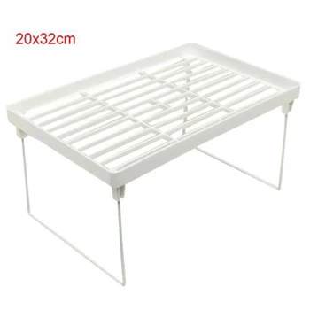 

Tier Stackable Stacking Storage Shelf Organizer Holder Kitchen Bathroom Desk