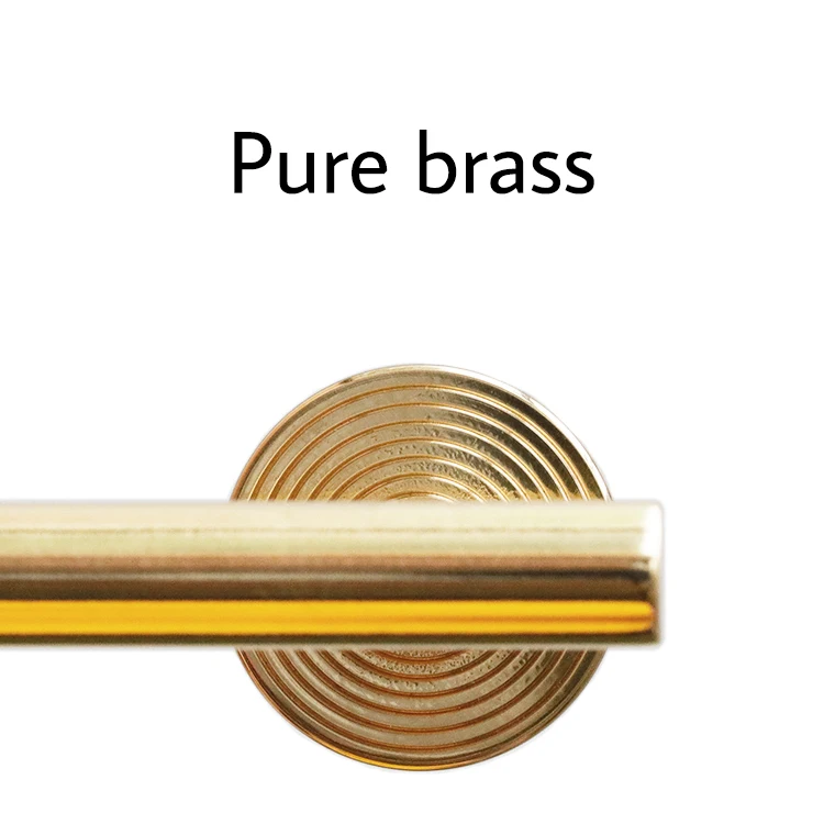 nordic polido ouro latão maciço botão barra alças mais longo gaveta puxa armário de cozinha alças de móveis