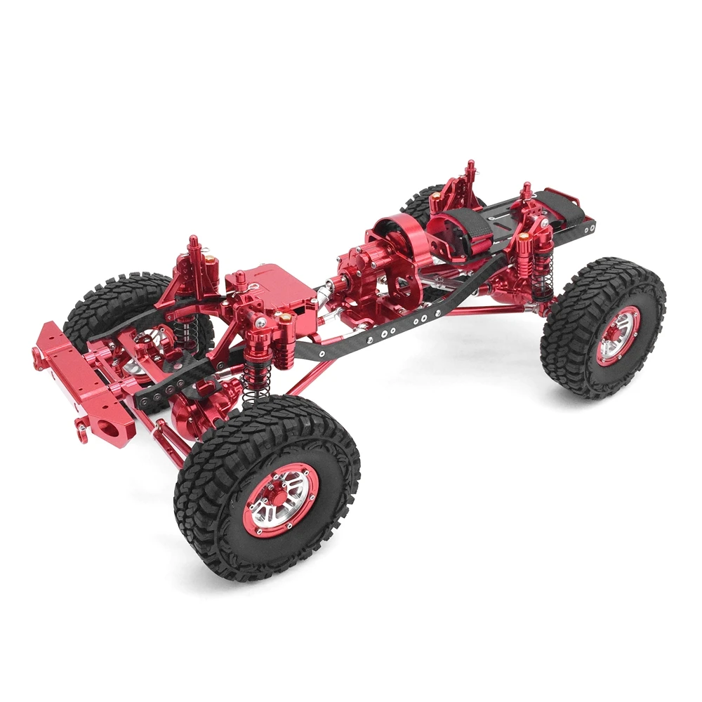 JKMXRC 1/10 ROCK CRAWLER RC автомобиль сплав и карбоновая рама осевой SCX10 шасси 313 мм Колесная