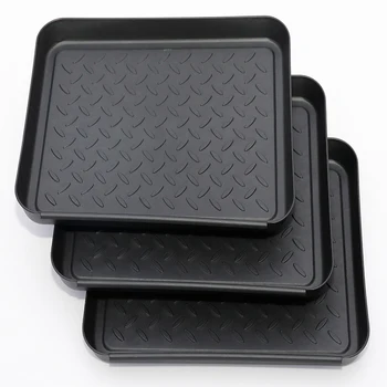 

3pcs Storage Utility Accessories Washable Garden Boot Tray Home Feeding Pet Mat Shoe Wellies All Purpose Tidy Plant Cleaning