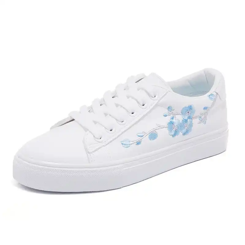 blue and white shoes ladies