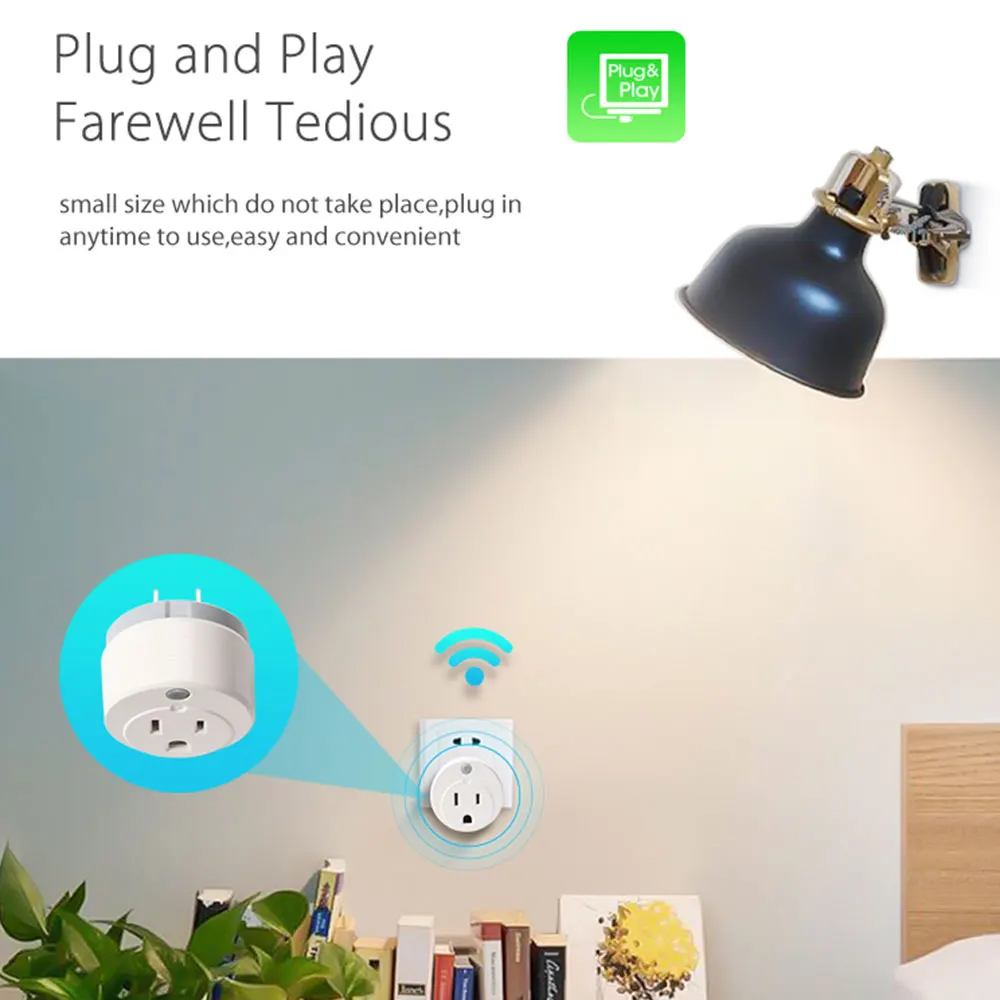 Товары для дома Wi-Fi умная Голосовая розетка с поддержкой Alexa Google Home Echo graffiti program 15A правила США