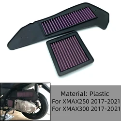 REALZION Motorcycle  Air Filter Air Intake Cleaner Filter Engine Protect For YAMAHA XMAX250 XMAX300 XMAX 250 300 2017 - 2021