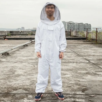 

XXL Professional Full Body Beekeeping Suit Protective Clothing W/ Veil Hood Breathable, Hats And Clothes