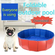 Детский открытый плавательный бассейн pet Ванна кошка Купание складной бассейн собака для плавательного бассейна кровать летний бассейн синий красный