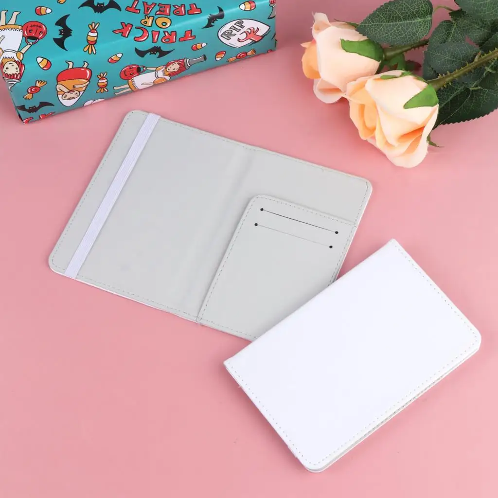 Sublimation Passport Holder Cover 4pc Blank Travel Passport Holder Wallet Cover for Passport, Credit Cards, Boarding Passes id card holder,coin holder,document bag,wallet storage bag,aluminum wallet