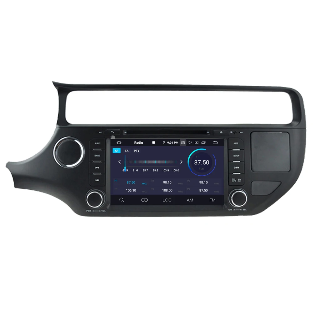 Excellent RoverOne Car Radio DVD GPS For Kia Rio K3 2015 2016 Android 9.0 Octa Core Touchscreen Multimedia Player HeadUnit Bluetooth 3