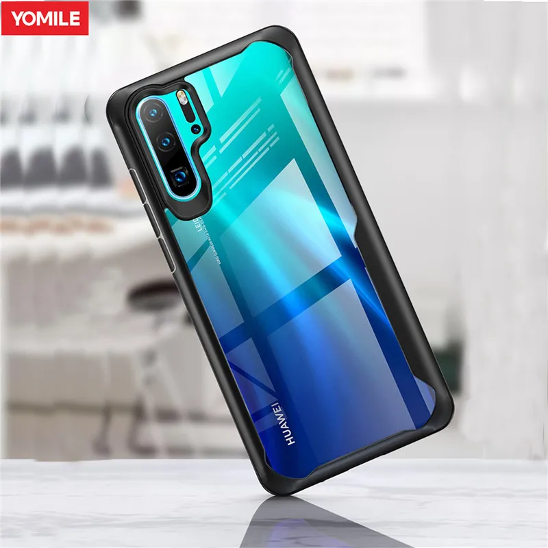 

YOMILE Luxury Shockproof Clear Cases For Huawei Y5 Y6 Y7 Y9 P20 P30 Pro Lite P Smart 2019 2018 Acrylic Silicone Fundas Covers