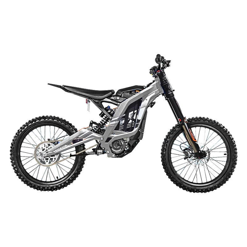 Silver SUR-RON X версия светильник пчелы Электрический стелс-бомбардировщик 60v литиевая батарея 5400 Вт высокая скорость двигателя супер фара для электровелосипеда - Цвет: Silver
