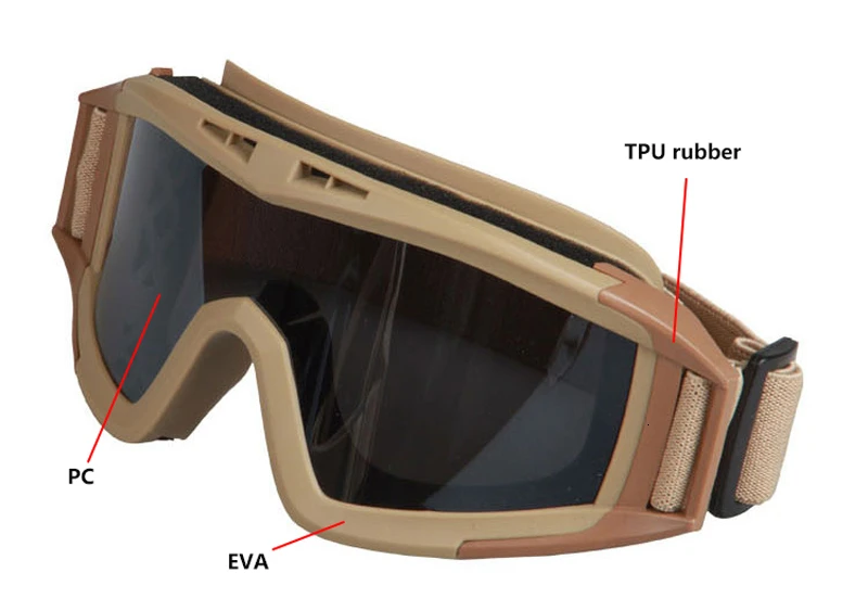 Тактические очки, ударопрочные очки, сменные защитные линзы, очки, велосипедный Пейнтбол, страйкбол, CS Wargame, аксессуары