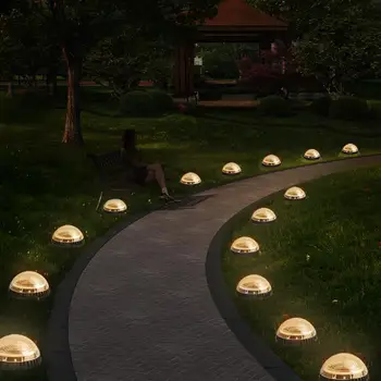 

Buried Light Ground Lamp Disk Lights Outdoor Gutter Lawn Patio Street Security Garden Decking 8LED Solar Power IP67 Waterproof