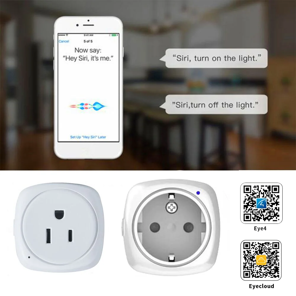 Timethinker умная розетка Wifi в электрической вилке умная домашняя работа с Apple Homekit США ЕС умная вилка для США Alexa Google Home
