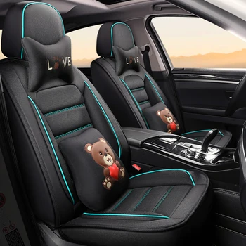 

Full Coverage flax fiber car seat cover auto seats covers for Mazda2 demio axrla mazda3 atenza mazda6 cx5 cx9 cx4 premacy