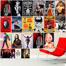 Винтажная металлическая Жестяная Табличка для украшения для бара, паба, кафе, кинотеатра, домашний декор для стен, музыка, сексуальная леди, ретро-таблички