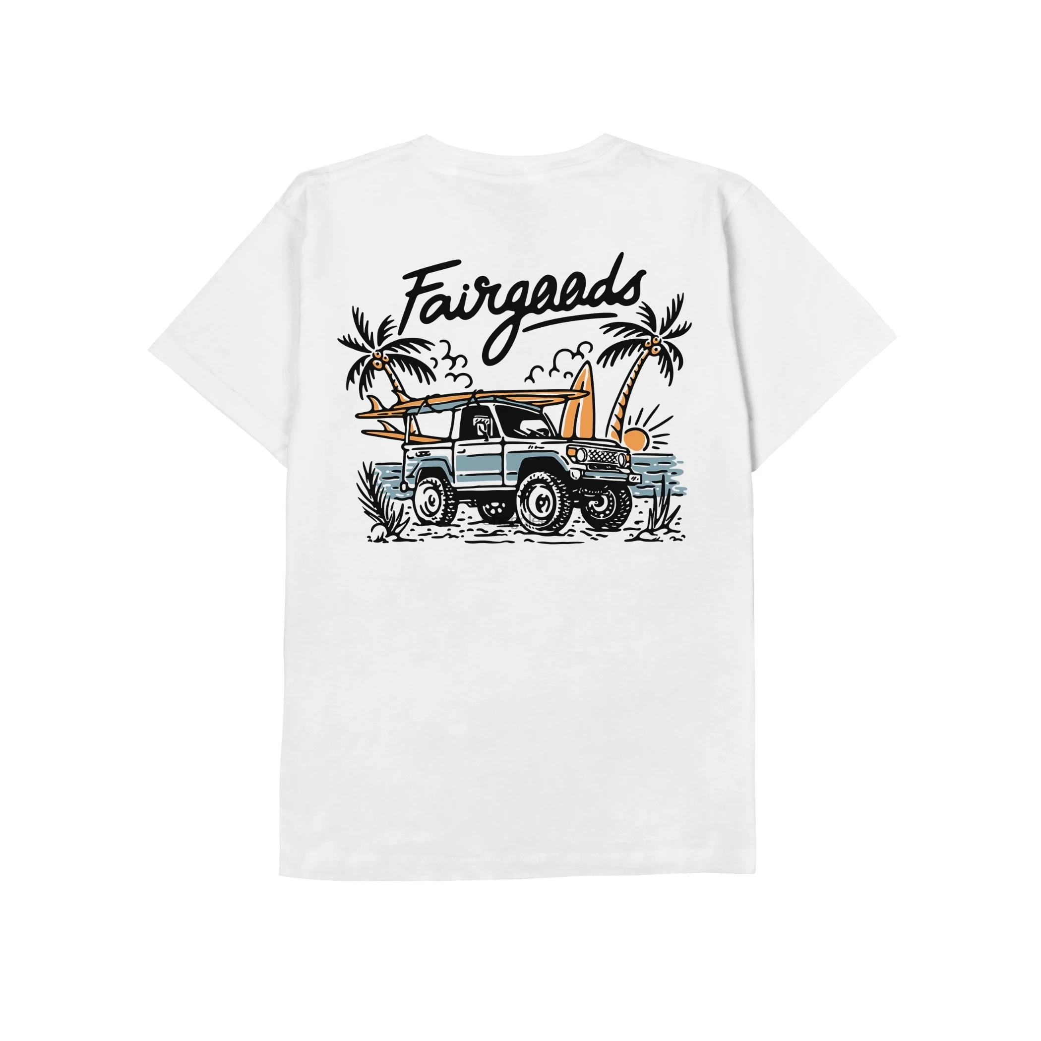 Fairgoods-на пляже-пузырь Мужская футболка женские футболки |