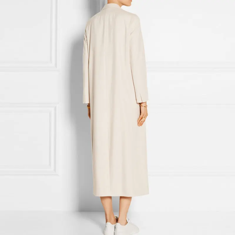 Зимнее шерстяное пальто женское простое длинное пальто для женщин свободное модное пальто Femme Abrigos Mujer женские пальто верхняя одежда