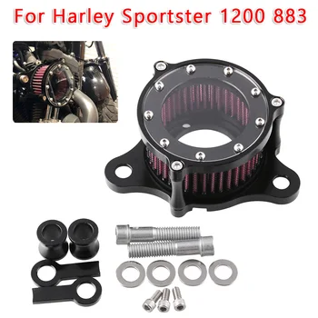 

Aluminum Carburetor Air Filter Intake Cleaner Kit For Harley Sportster 1200 883 Hugger Mounting Accessories