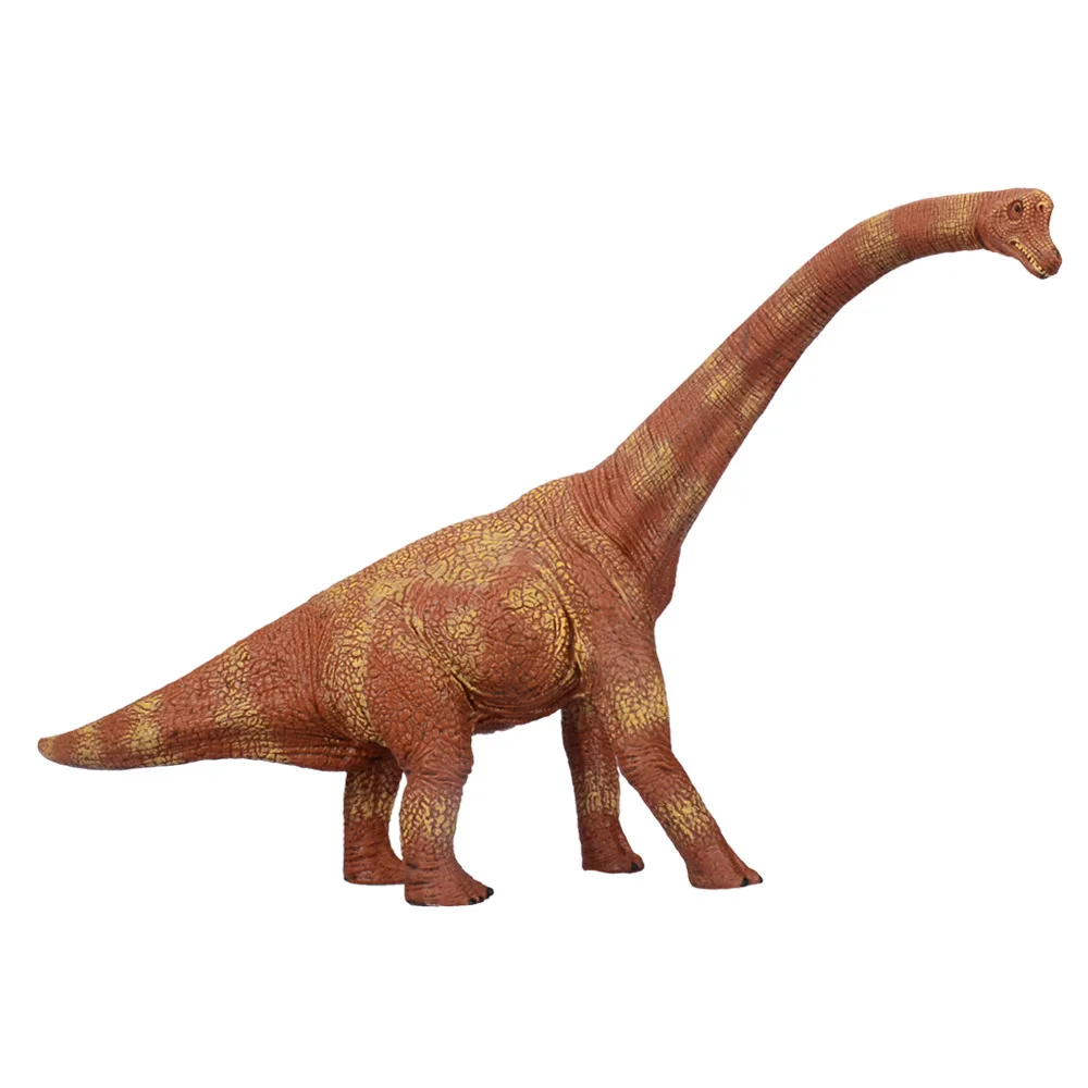 

34 Cm Large Size Dinosaur Decoration Toy Handmade Coloured Drawing Resin Brown Brachiosaurus Boy Gift Cross Border Garage Kit