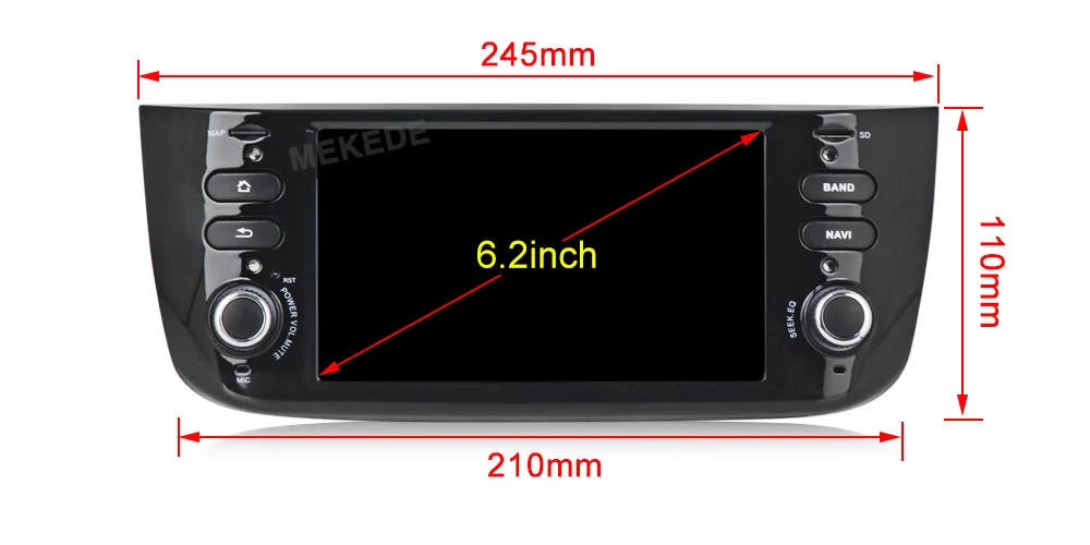 Clearance MEKEDE IPS DSP Car Radio 6.2 inch Android 9.0 4+64G video out Car DVD Player For Fiat/Linea/Punto 2012-2015 6