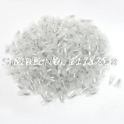 

500 Pcs Plastic 9mm x 19mm CE2 Closed End Wire Crimp Connector