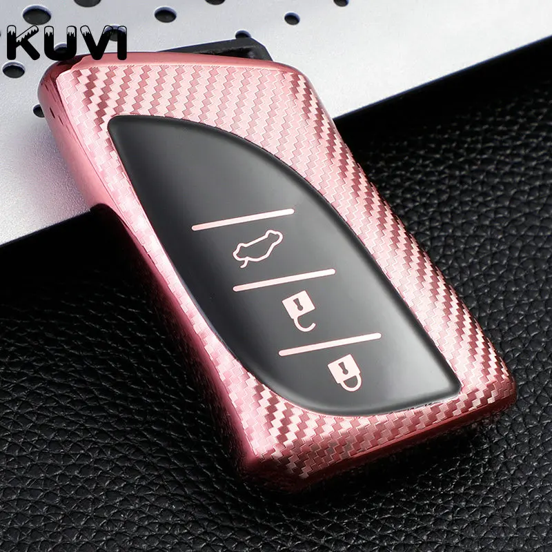 Carbon Fiber Tpu Car Smart Key Case Cover Shell Fob For Lexus Nx Ux Lc Is Lx Rx Ux200 Ux250h Es200 Es300h Ls500 Lc500h Protector - - Racext™️ - - Racext 21