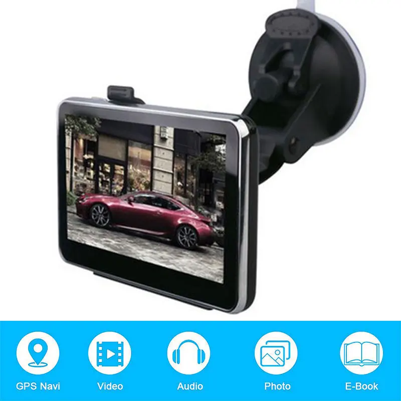 Vehemo 5 дюймов gps навигация автомобильный навигатор HD gps карта жизни для системы gps навигационная система