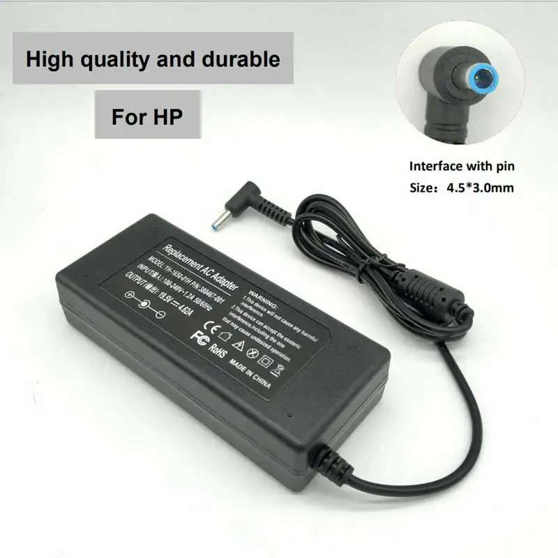 19.5V 4.62A 90W 4.5*3.0mm AC Laptop Charger Power Adapter For HP Pavilion 14 15 PPP012C-S 677777-004 Envy 17 17-j000 15-e029TX | Компьютеры