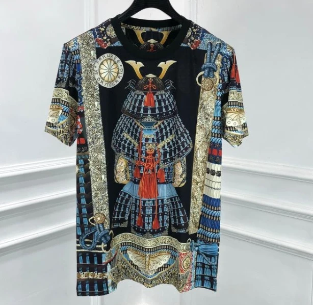 

2020 spring 20ss new fashion Gothic punk print tee t shirts for men