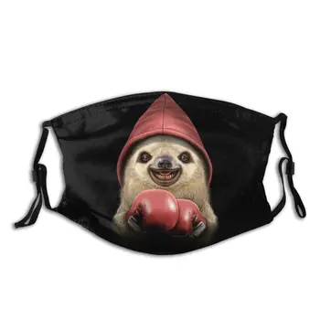 

Respirator Muffle Sloth Boxing Face Mask With Replaceable Filters Leisure Anti Bacterial Haze Protection Mask