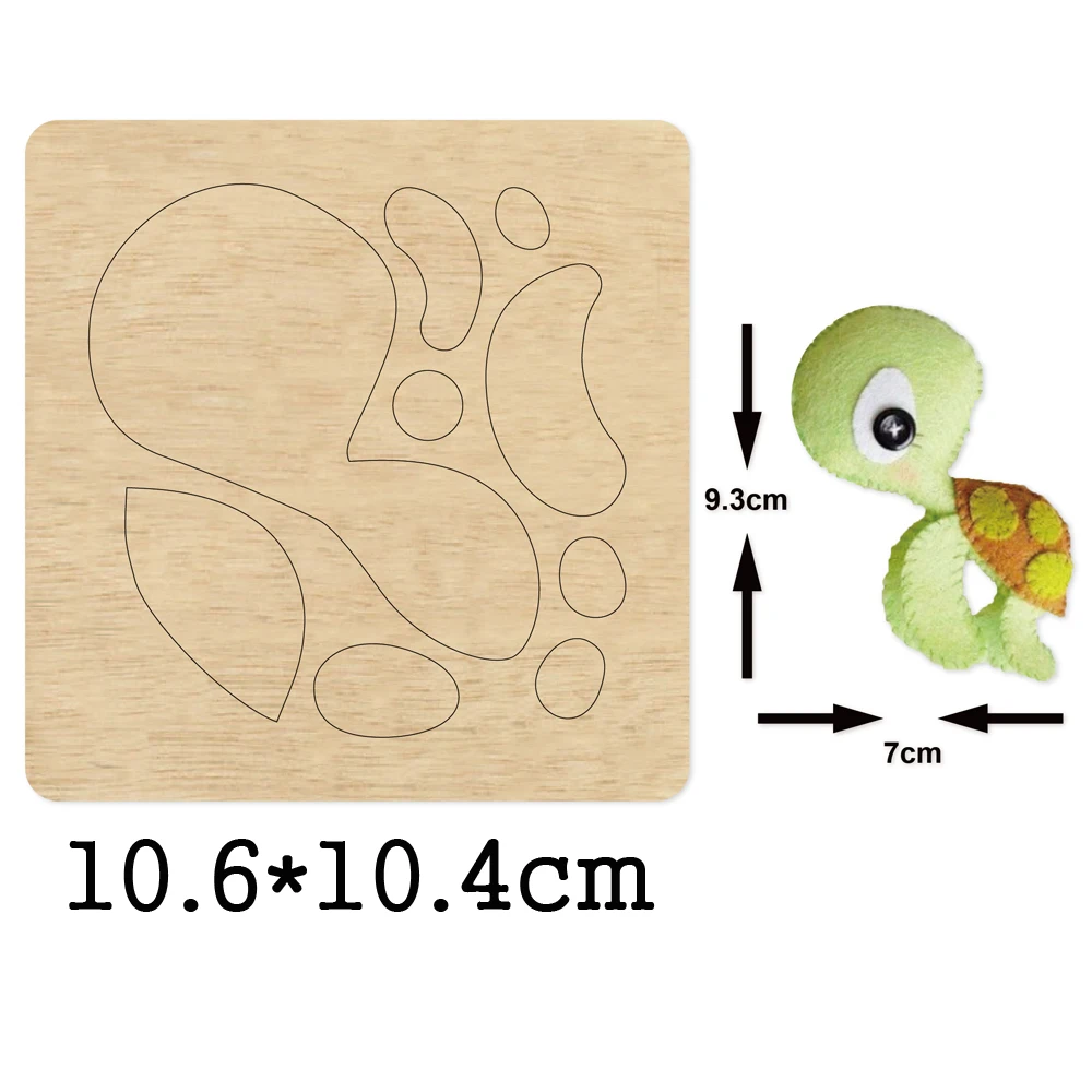 

Cute Fish Starfish Turtle Wooden Mold Wood Dies For DIY Leather Cloth Paper Craft Fit Common Die Cutting Machines on the Market