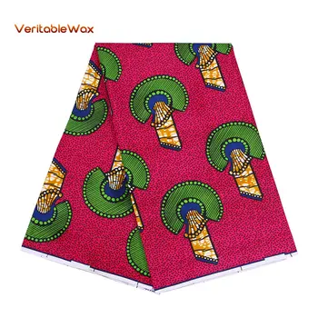 

100% Polyester Wax Prints Fabric Ankara African Wax Print Fabric Wax High Quality 6 Yards African Fabric For Party Dress FP6164