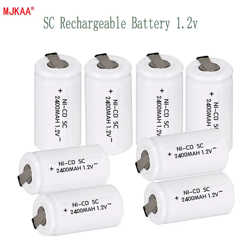 

20PCS / MJKAA NI - CD 1.2V Battery 2400Mah SC Rechargeable Appliance for Watch Remote Control Wireless Mouse