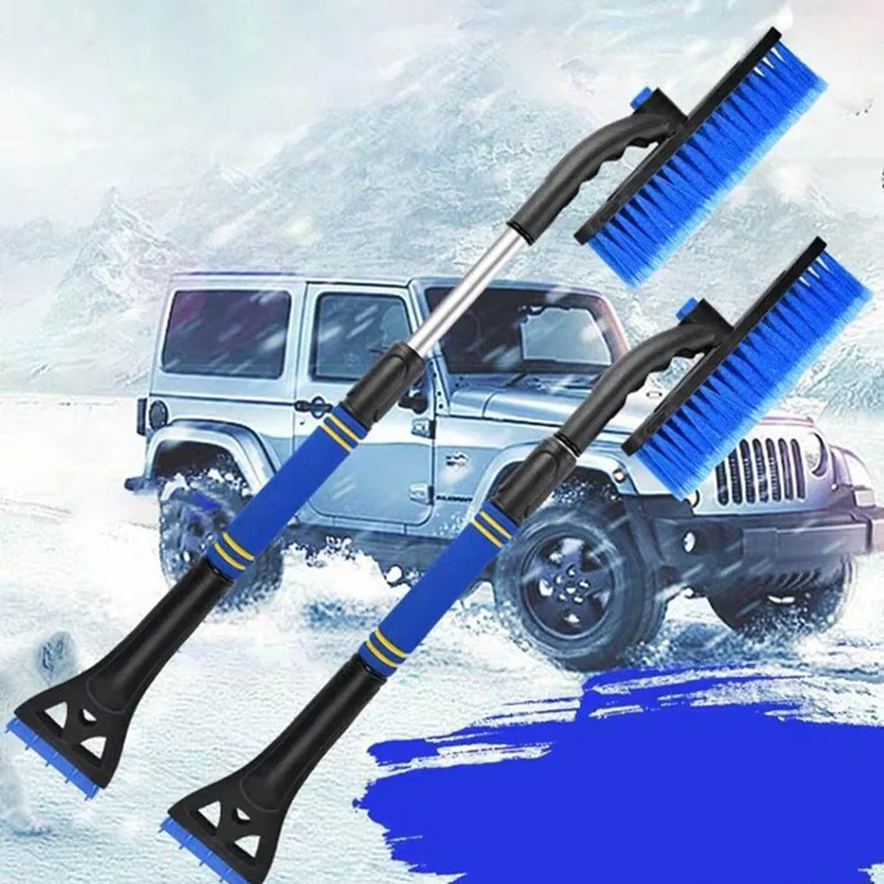 1 шт., автомобильный зимний волшебный автомобильный скребок для льда, для удаления снега, для лобового стекла автомобиля, щетка для уборки снега, аксессуары для мытья метлы, инструмент