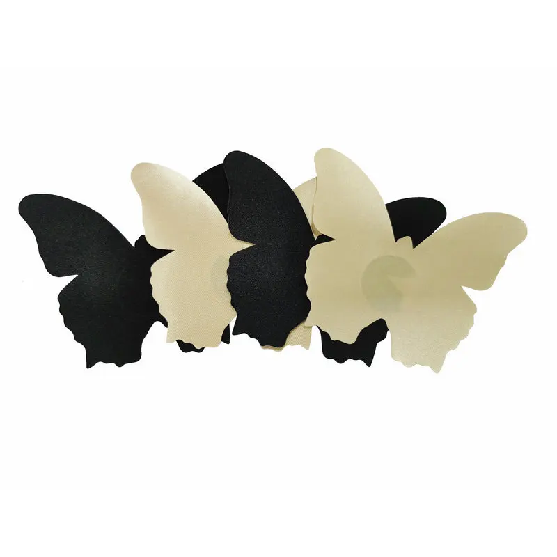 women butterfly shape sexy disposable self adhesive nipples tops chest stickers nipple protect cover Breast Patch Invisible bra