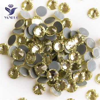 

YANRUO 2058HF SS20 Jonquil 1440Pcs Hotfix Flat Back Rhinestones DIY Strass Stones And Crystals For Crafts