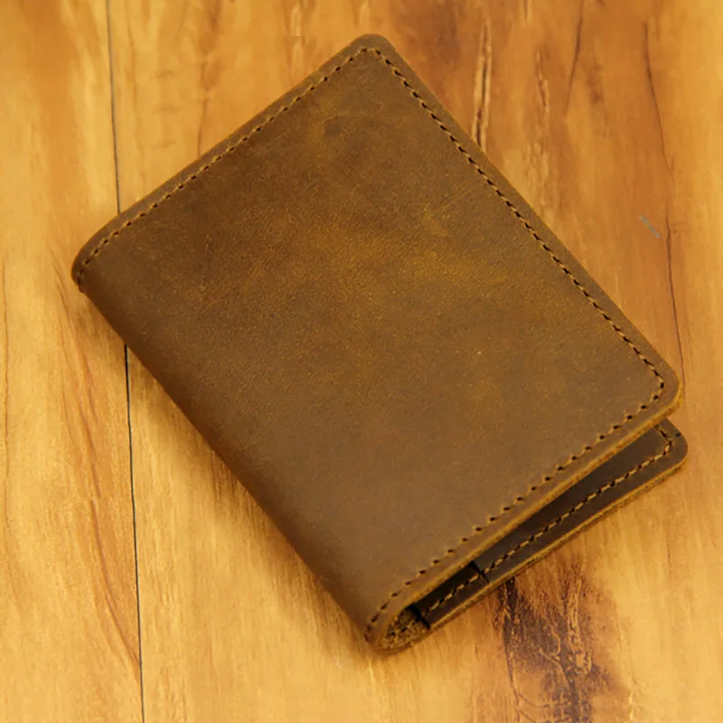 

AETOO Head-layer mad horse pickup bag, cowskin driver's bag, men's ultra-thin change wallet, retro minimalist business card clip
