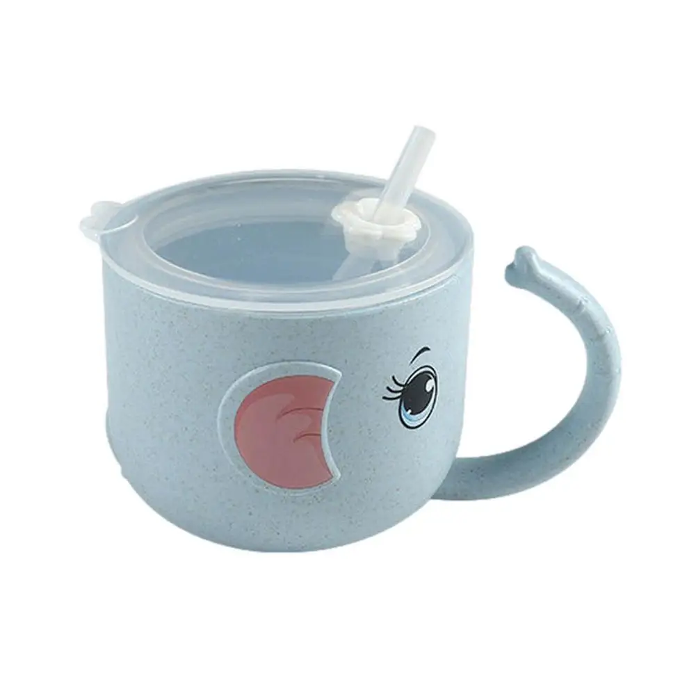 Baby Feeding Drinkware Straw Cup Learning Cups Toddler Water Bottle Tableware For Training With Hand | Дом и сад