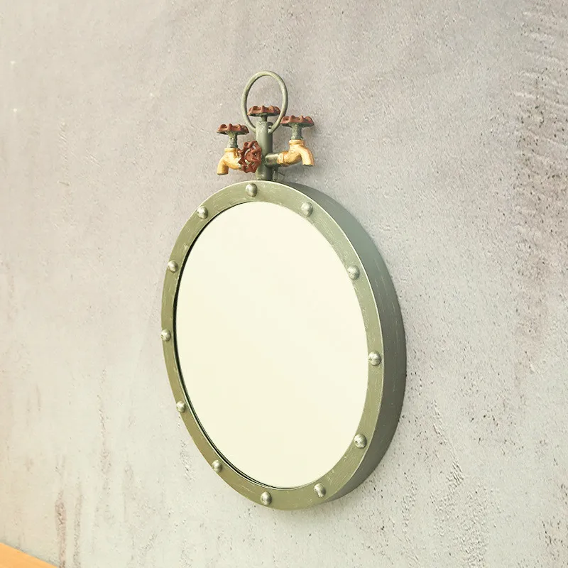 Промышленный кран Фэн-шуй, стеклянное зеркало для ванной комнаты, индивидуальное зеркало, Настенное подвесное зеркало для парикмахерского салона, магазин одежды, зеркало pf101503
