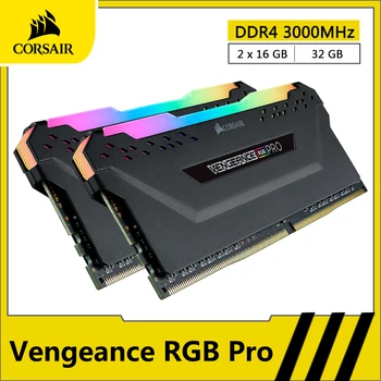 

CORSAIR Vengeance RGB PRO DDR4 RAM 32GB (16GBx2) 3000MHz DIMM Desktop Memory PC Computer 288 Pin Memoria RAM DDR4 16GB 32GB