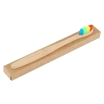 

1 Pc Natural Bamboo Toothbrush Table Soft Hair Tooth Brush Eco Friendly Brushes Rainbow Oral Cleaning Care Tools